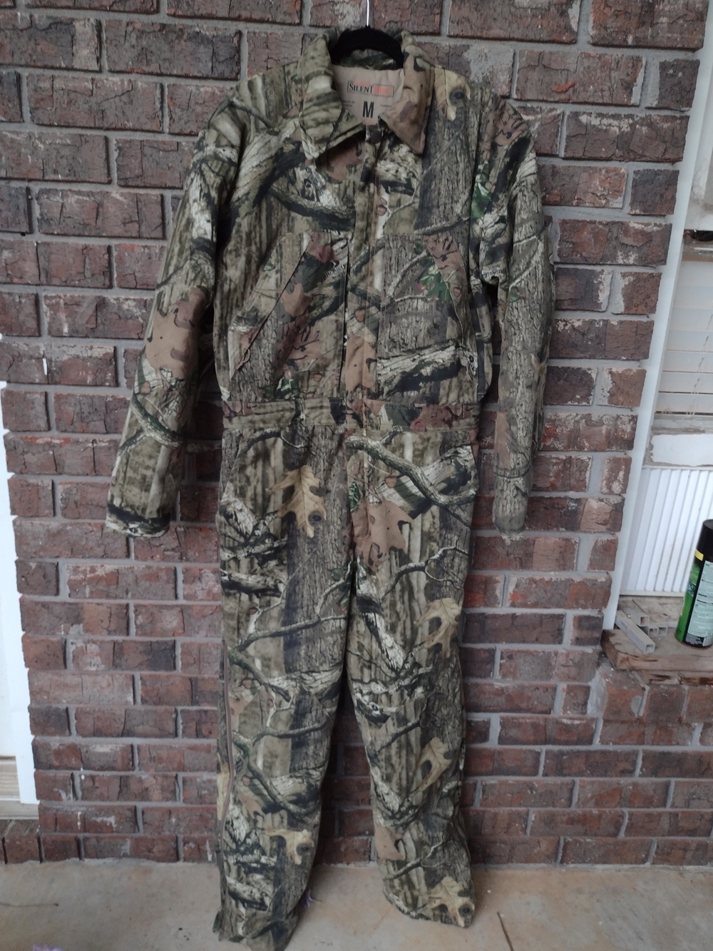 RedHead Silent Hide Coveralls Mens M Quilt Lined Camo DoubleKnee Outdoor Hunting